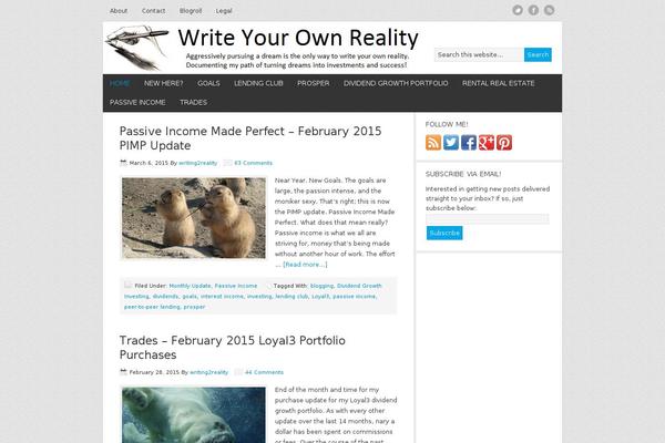 News theme site design template sample