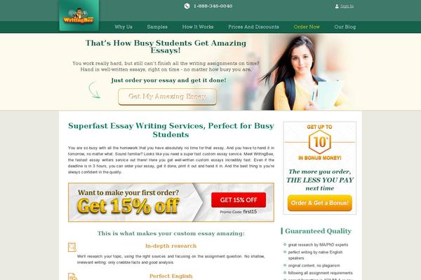 writingbee.com site used Writingbee.com