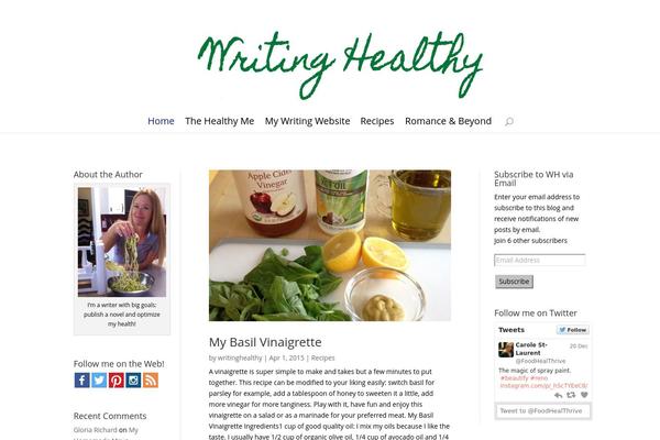 writinghealthy.com site used Divi-4