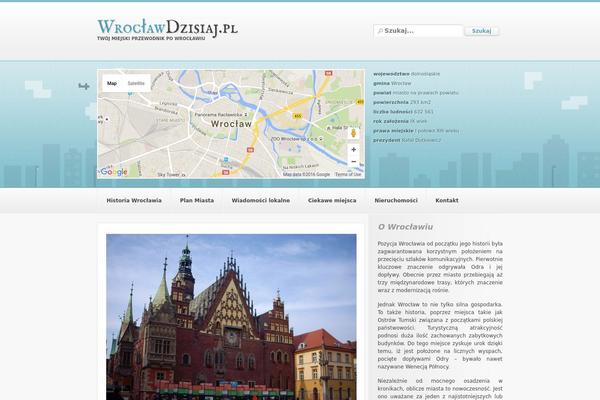 City Guide theme site design template sample