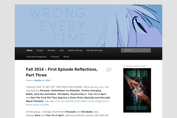 Site using Twenty Eleven Theme Extensions plugin