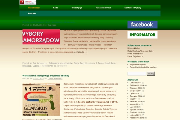 Twenty Ten theme site design template sample