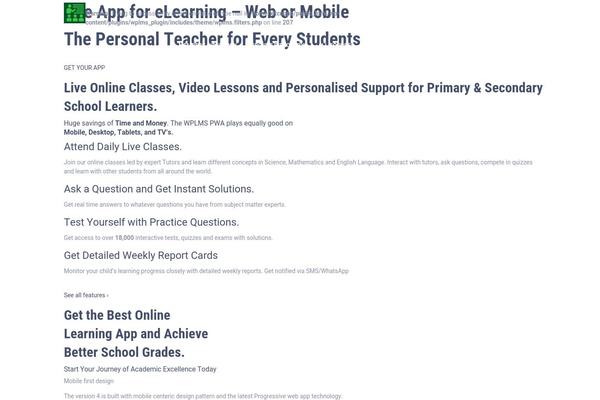 Site using Wplms_plugin plugin