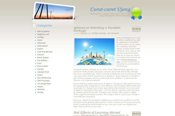 LiteThoughts theme site design template sample