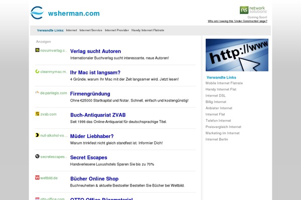 wsherman.com site used Sherman