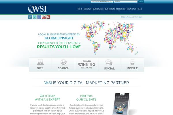 WSI genesis theme site design template sample
