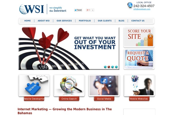 WSI genesis theme site design template sample