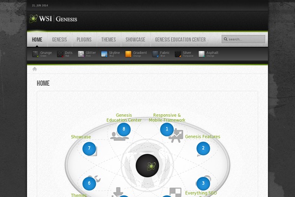 WSI genesis theme site design template sample