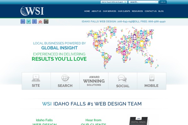 WSI genesis theme site design template sample