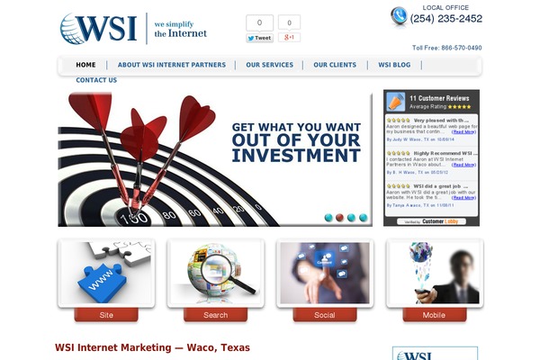 WSI genesis theme site design template sample