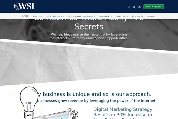 WSI genesis theme site design template sample