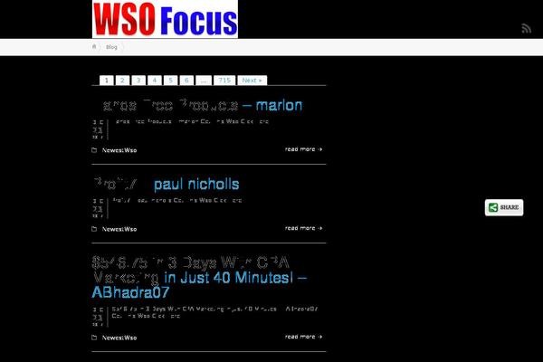 Site using Slick Social Share Buttons plugin