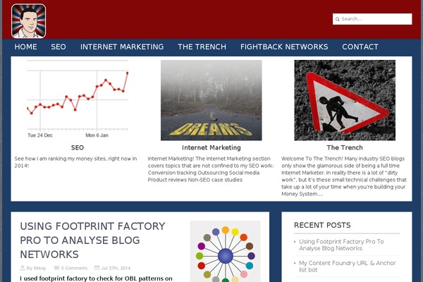 Easy Blog theme site design template sample