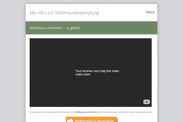 IMPACT theme site design template sample