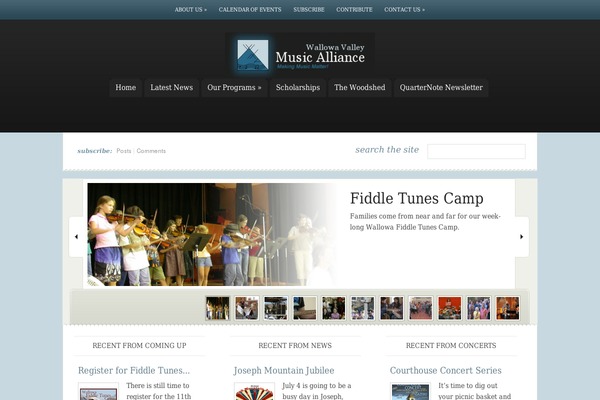 eNews theme site design template sample