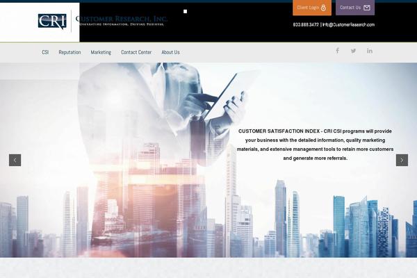 Cri theme site design template sample