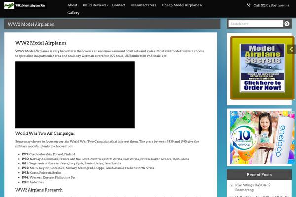 ww2modelairplanekits.com site used Blogspringtheme