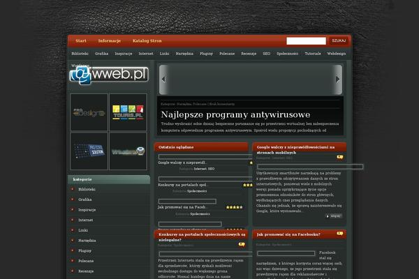 eGamer theme site design template sample