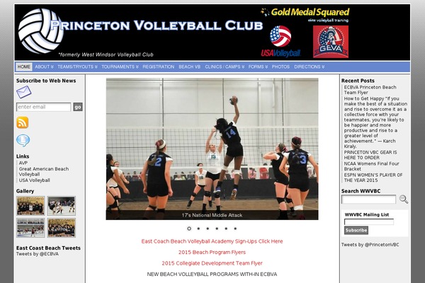 Site using Event Registration plugin