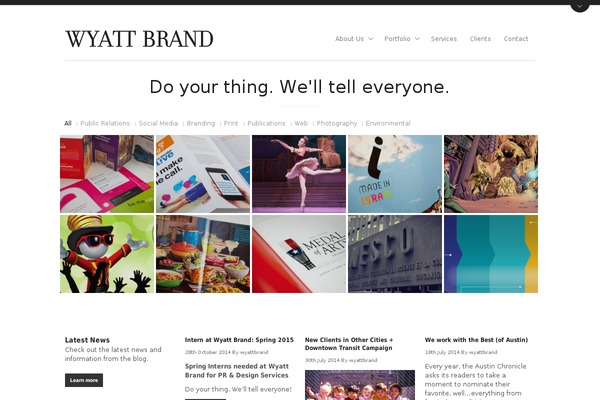 Aware theme site design template sample