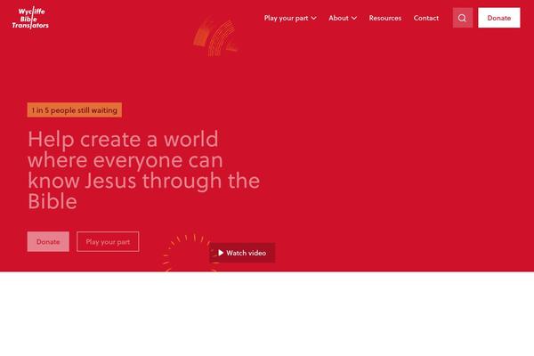 wycliffe.org.uk site used Wycliffe