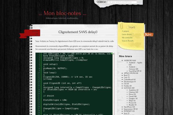 Anarcho Notepad theme site design template sample