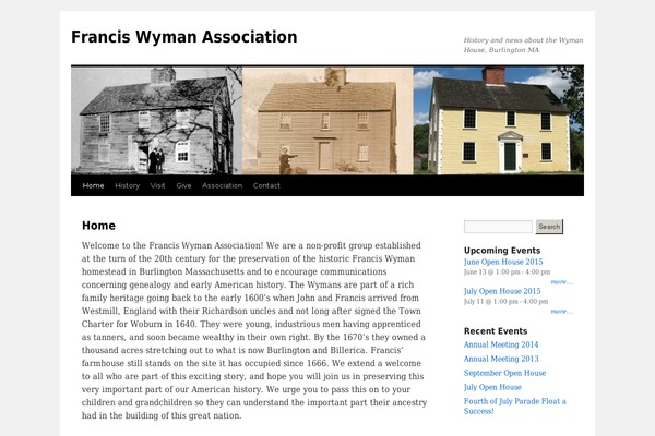 wymanassociation.org site used Twentyten-child