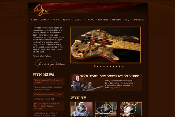 wynguitars.com site used Wyn