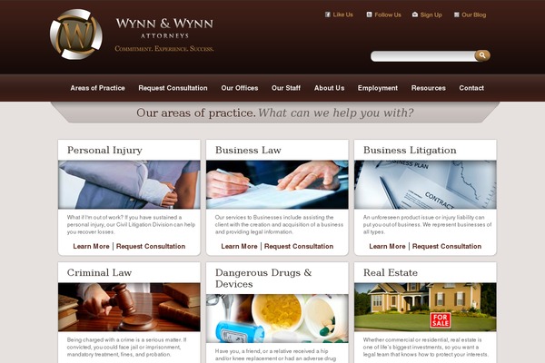 wynnandwynn.com site used Builtbypeter-simple