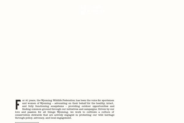 wyomingwildlife.org site used Rethink