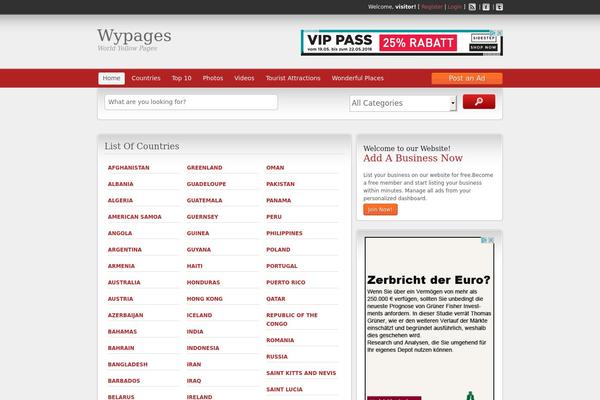 ClassiPress theme site design template sample