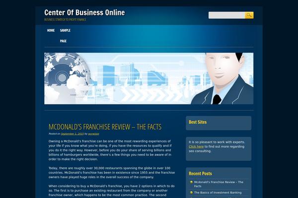 Online Marketer theme site design template sample