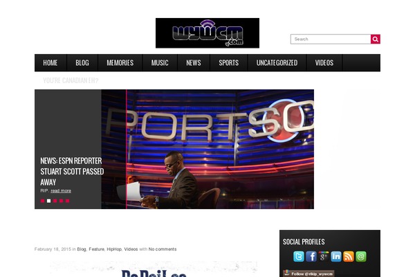 Site using EP Social Widget plugin