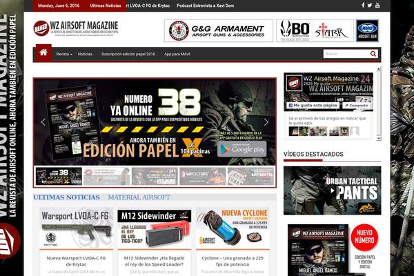 ProfitMag theme site design template sample