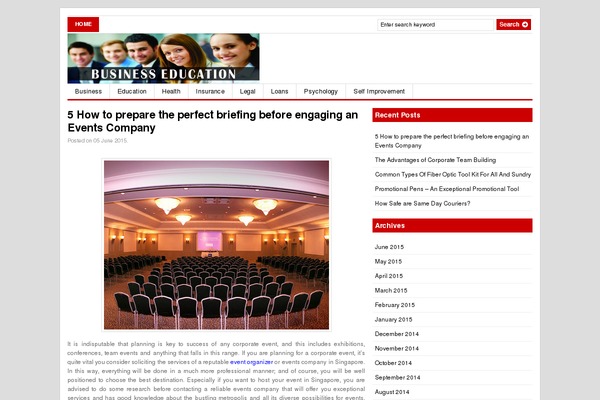 Gazette theme site design template sample
