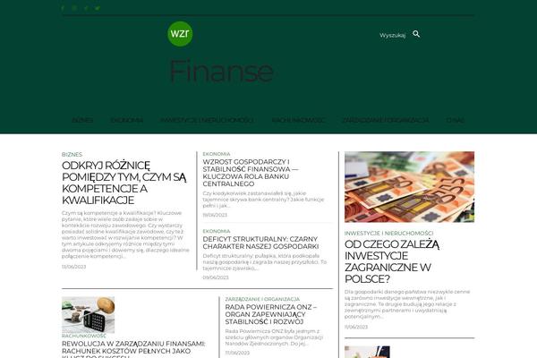 Newspaper Child theme site design template sample