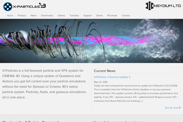x-particle.com site used Xparticles_wp