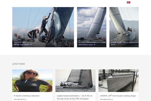 x-yachts theme websites examples