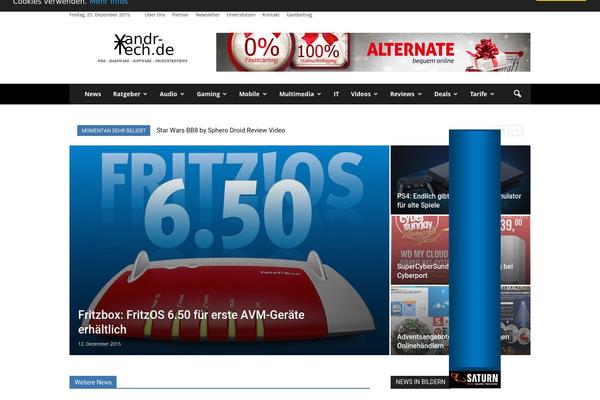 Newspaper Child theme site design template sample