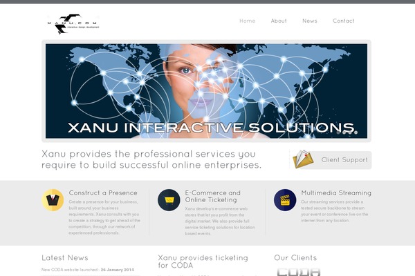 Vulcan theme site design template sample