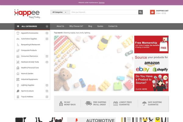 xappee.com site used Sw-market-child-theme