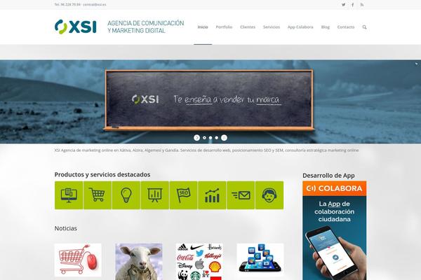 Enfold theme site design template sample