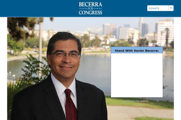 xavierbecerra.com site used Becerra