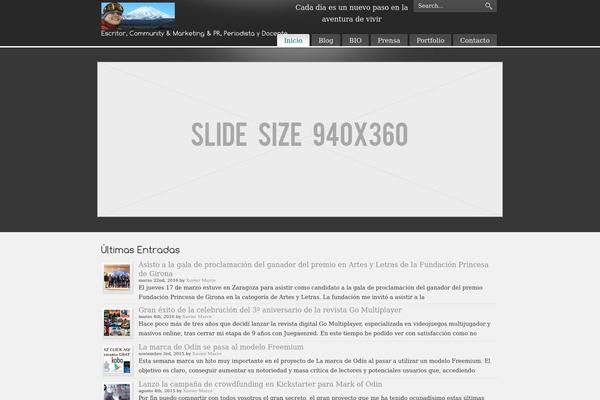 PureVISION theme site design template sample
