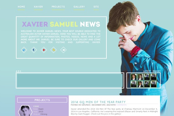 Purple theme site design template sample