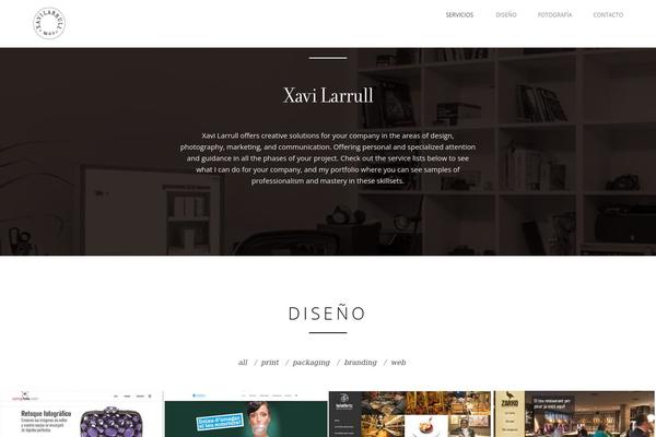 Visia theme site design template sample