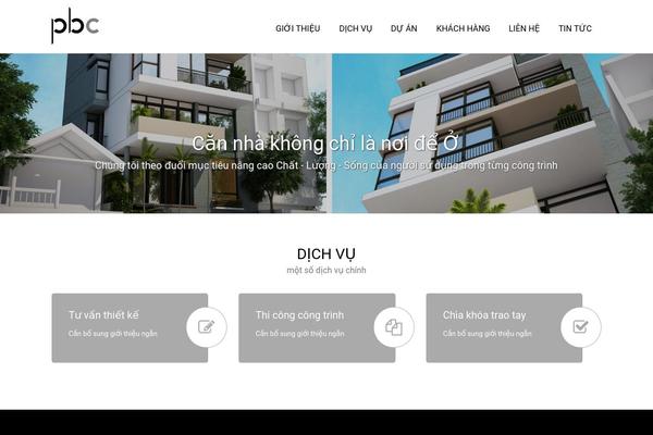 Pbc theme site design template sample
