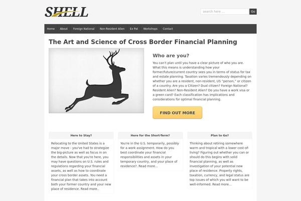 Shell Lite theme site design template sample