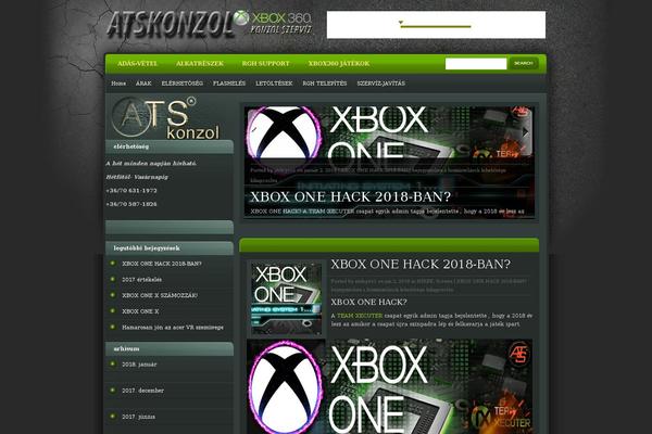 eGamer theme site design template sample