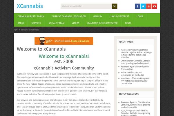 xcannabis.com site used Sociallyviral-v1.0.1
